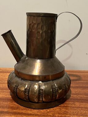 Antique? vintage decorative hand made Metal Vessel